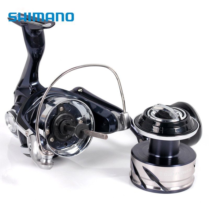 SHIMANO鱼线轮21款TWINPOWER SW海钓路亚轮远投船钓铁板纺车渔轮