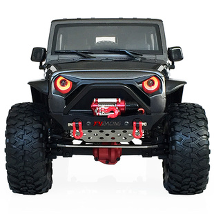 仿真牧马人攀爬车 scx10金属车架 门桥 变速 断传 差速锁 第三代