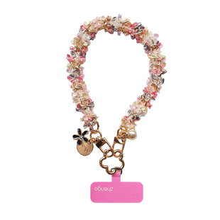 手机挂绳女高颜值精灵花边扭链手腕绳ins时尚小香风户外旅游行逛街拍照防丢摔手提链子套壳挂件吊绳通用新品