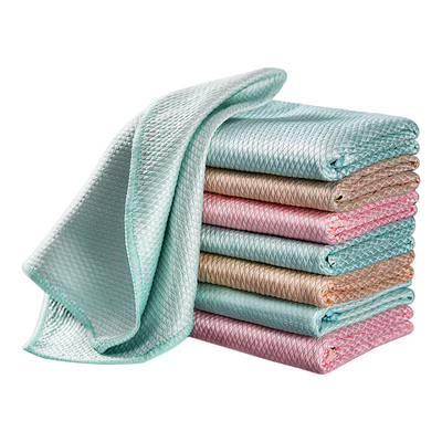 擦玻璃鱼鳞抹布福人吉利清洁