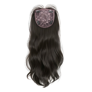 免发网假发全头套女仿真头皮头顶补发片仿真长卷发日常整顶假发套