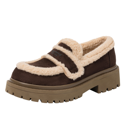 达芙妮厚底雪地靴女冬季毛毛棉鞋