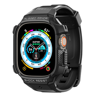Spigen 适用苹果Apple Watch Ultra2/3手表保护壳Ultra保护套49mm户外防摔TPU防滑表带外壳一体软壳轻薄高档