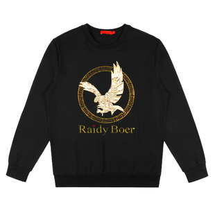 【莫代尔】雷迪波尔男装长袖卫衣春秋新款飞鹰圆领休闲打底衫