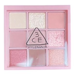 3ce眼影盘沙丘灰粉a shy ash九色over take橘棕盘细闪哑光粉紫色