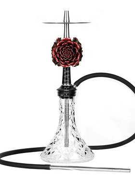 高档水烟壶玫瑰花rose排烟套装
