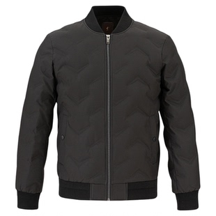 才子男装棒球领夹克羽绒服男2025秋冬新款白鸭绒保暖休闲短款外套