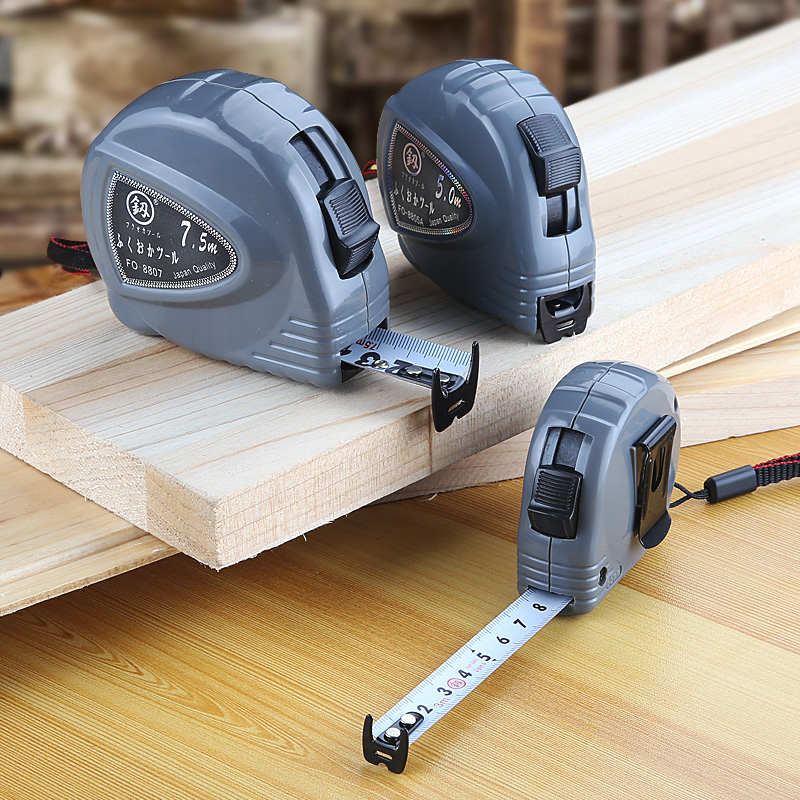 福冈卷尺家用2/3/5/10米钢卷尺高精度耐磨鲁班尺加厚加硬尺子盒尺