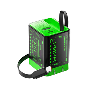 3C认证适用67W协议氮化镓GaN双口PD超级快充头适用oppo苹果16Pro华为荣耀数据线手机自带伸缩Typec闪充充电器