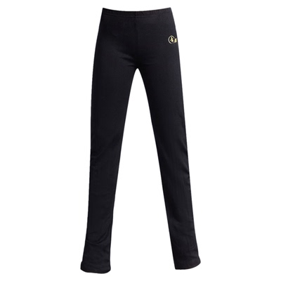 舞蹈弹力练功裤女成人形体芭蕾舞黑色直筒裤艺考儿童尼龙舞字长裤