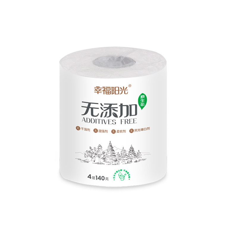 幸福阳光无添加水溶卷纸