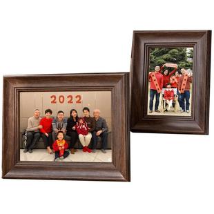 全家福木质相框照片制作手机照7毕业照8摆台16寸10洗照片做成相框