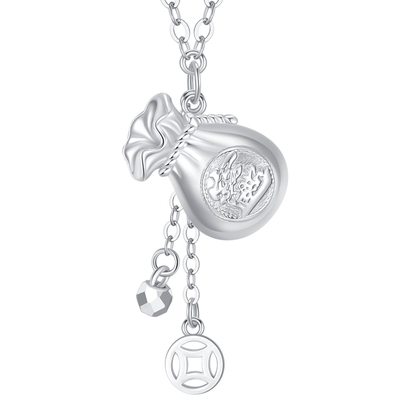 潮宏基福袋铂金项链PT950坠链