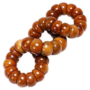 精品高抛库克斜切蒜瓣猪大肠单圈手串菩提佛珠文玩男女手链捻饰品