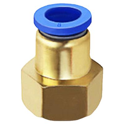气动气管快速快插接头PCF8-04内直通牙内螺纹PCF6-01/10-02/12-03