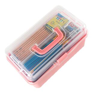 美术画箱三层工具箱大容量折叠收纳箱美术生专用艺考画笔画具化妆品收纳盒大号手提多功能家用医药箱美甲箱