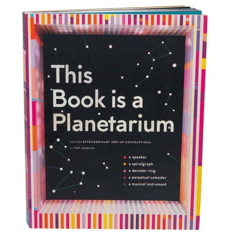 现货 This Book Is a Planetarium 英文原版 天文馆立体书 Pop-up 神奇的纸创造:扬声器、弦乐器、星系投影仪、日历解码器绘图尺