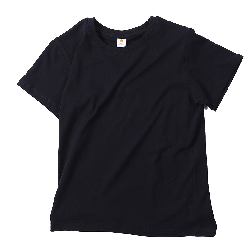 纯白色t恤定制logo班服做diy印字聚会短袖工作服纯棉文化衫广告衫