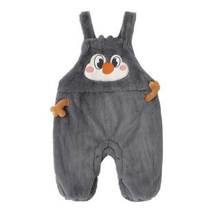 嘟嘟家宝宝加绒背带裤冬季婴儿长裤保暖男童裤子冬装女童童装衣服