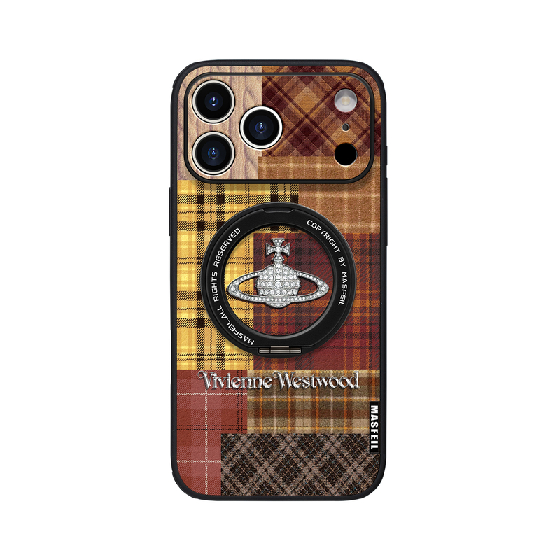 MASFEIL × 美式西太后适用iPhone17Promax手机壳新款ip15磁吸带支架苹果16Pro套Ho5支点14高级感13pm全包女