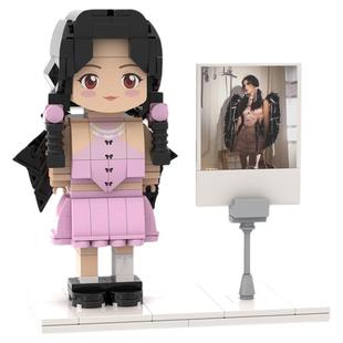 几偶照片定制人像积木手工DIY送男女朋友闺蜜情侣小人偶生日礼物