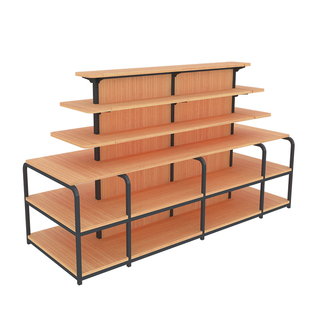 晨光文具店货架书店多功能钢木靠墙展示柜超市笔架专用中岛展示架