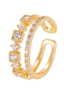 S925纯银镶钻轻奢女士食指环