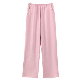 浪莎睡裤女秋冬季加厚双面德绒长裤宽松可外穿薄绒保暖大码家居裤