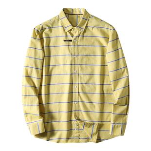 格子控!新疆长绒棉定织!外贸男装春夏季时尚休闲长袖衬衣衬衫潮