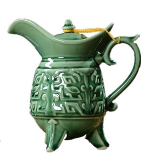 家用中式酒壶一斤装仿复古风大号陶瓷烈酒杯分酒器白酒倒酒壶婚庆