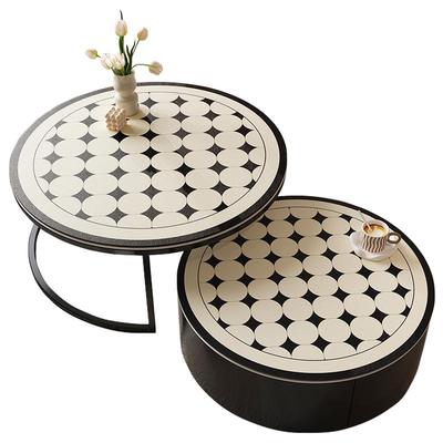 轻奢高级感小茶几垫桌垫圆形桌布防水防油免洗圆桌垫防滑桌面垫子