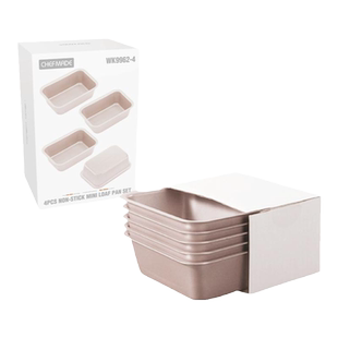 学厨吐司模具不粘烘焙模具长方形低糖迷你面包模金色家用蛋糕模具