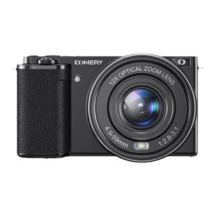 Komery W6入门级微单便携女生相机高清12倍光学变焦学生旅游vlog