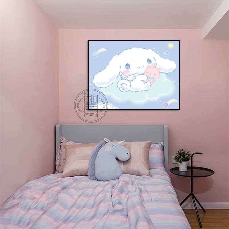 玉桂狗卡通点钻十字绣简约现代儿童房钻石绣居家布艺满钻DIY贴钻