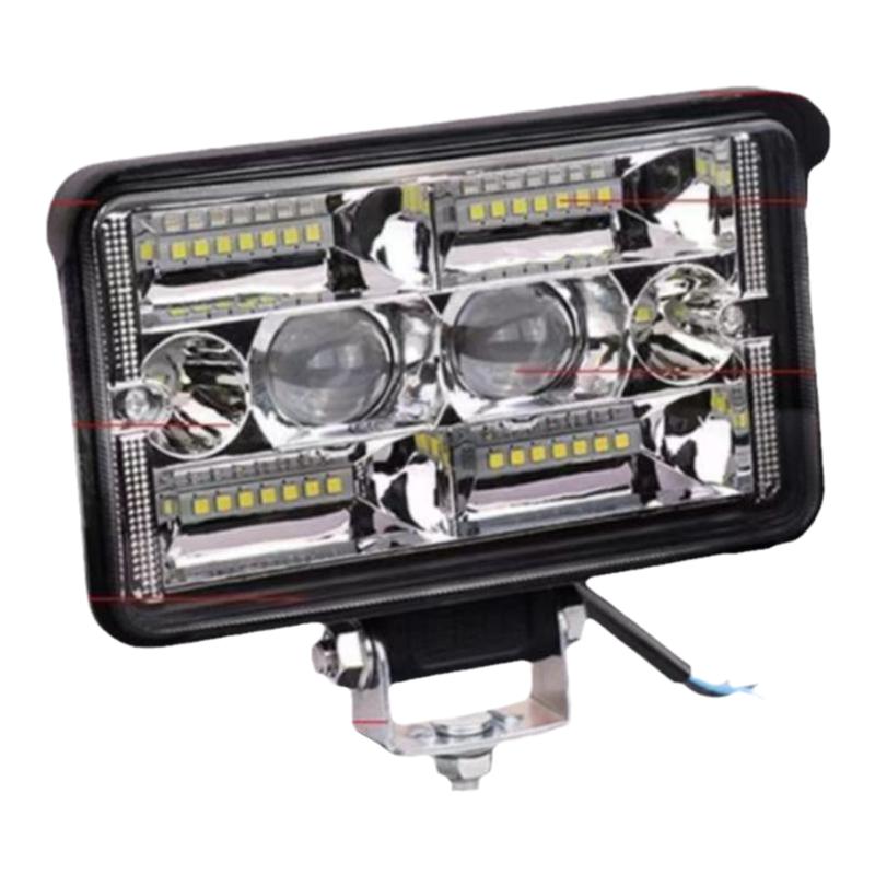 货车汽车led射灯大视野远近光倒车灯摩托收割机12v24v48v60v通用