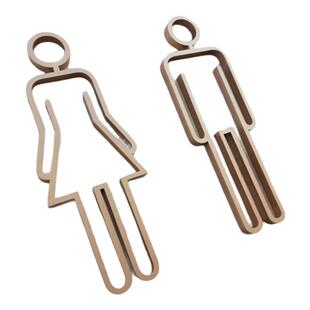 立体镂空卫生间标识牌创意洗手间门牌WC标识牌厕所指示牌