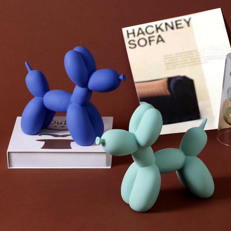 现代简约多色气球狗摆件客厅酒柜电视柜家居装饰品办公室桌面摆设