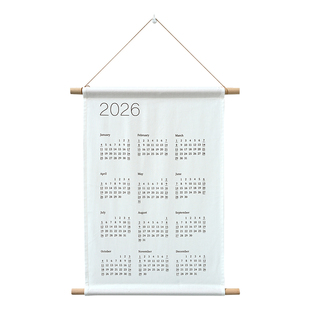 2026日历空白棉布挂历半成品 扎染蜡染手工diy材料植物敲拓热转印