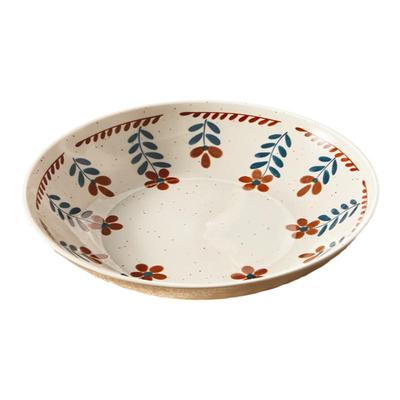 日式釉下彩盘子家用菜盘