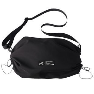 李宁骑行斜挎包男大容量运动单肩包女轻便学生通勤户外百搭收纳包