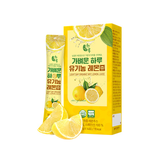 不老健有机柠檬汁NFC韩国0蔗糖无添加100%原液鲜榨果汁补充维C