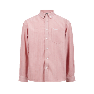 Remedy美式潮牌高智感条纹长袖衬衫男女休闲宽松cleanfit衬衣外套