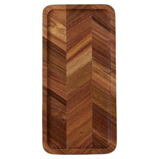 相思木托盘长方形日式木质茶盘家用实木餐盘点心咖啡收纳盘水果盘