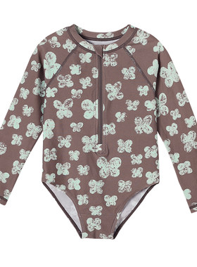 允儿妈女童夏季速干防晒长袖泳衣