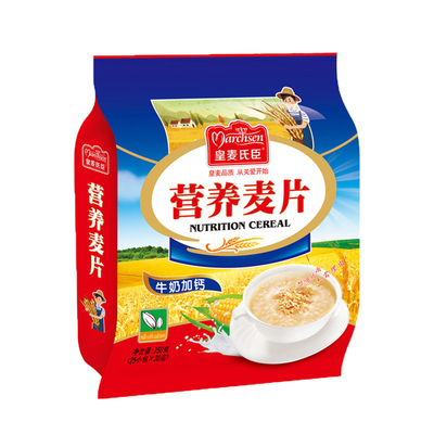牛奶加钙即食麦片750g早餐代餐