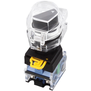 按钮保护罩透明方形旋钮开关防护罩平钮自复钮高位钮事故22防护盖