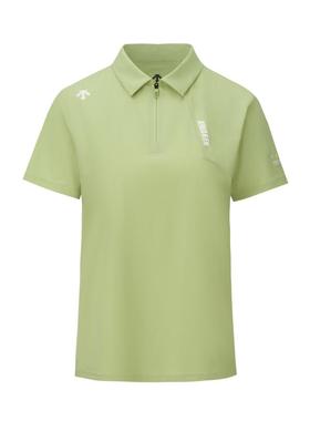 DESCENTE迪桑特WOMEN'S RUNNING系列铁三女士UPF100防晒短袖POLO