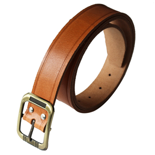 电工腰带 3.5厘米宽 合金日字扣 皮带男带条尾部12个圆孔特硬牛皮