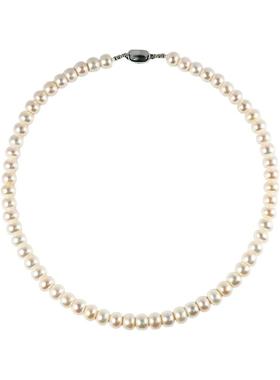 TO TO FIND 天然淡水珍珠算盘珠S925银扣项链轻奢素雅锁骨链