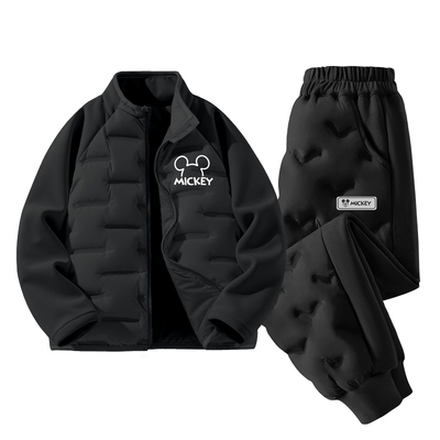迪士尼校服神器男童冬装羽绒套装